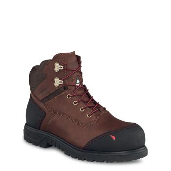 Red Wing Brnr XP 6-inch Waterproof CSA Safety Toe Mens Safety Boots Dark Brown - Style 3500